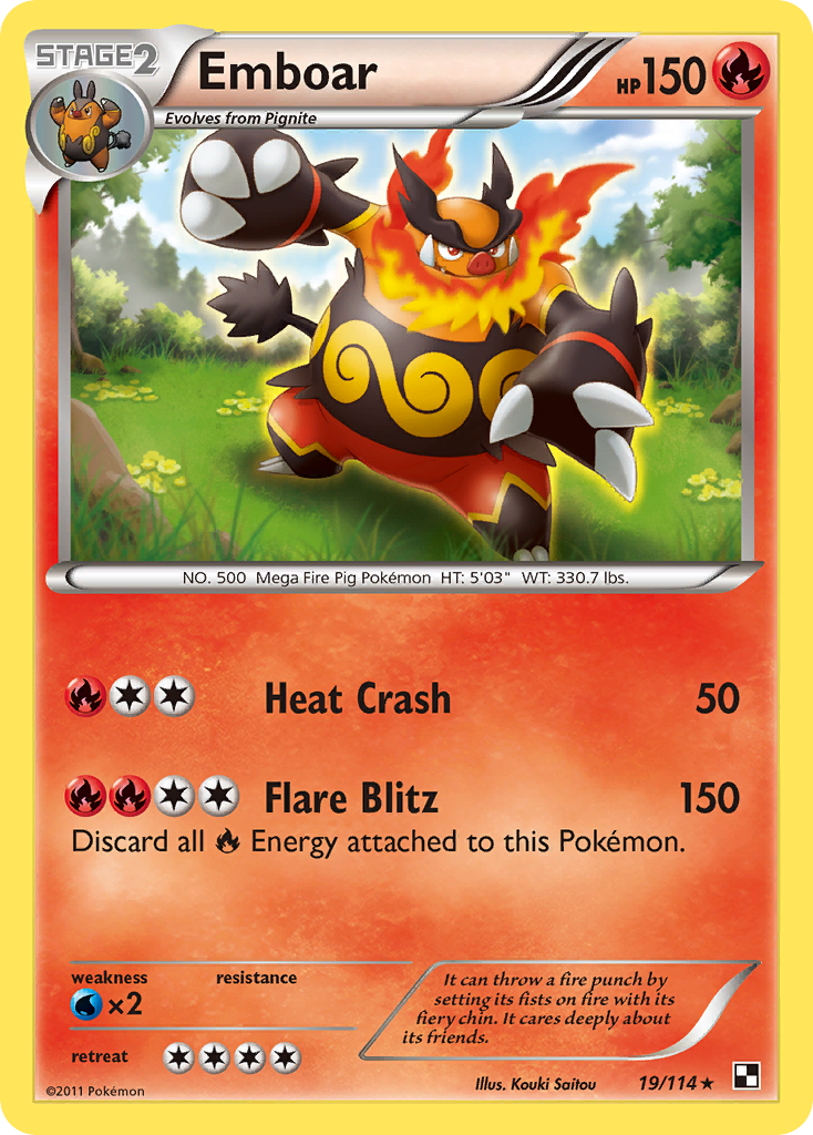 Emboar (19/114) [Black & White: Base Set] | Anubis Games and Hobby