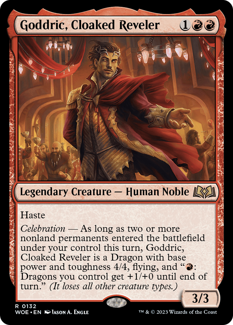 Goddric, Cloaked Reveler [Wilds of Eldraine] | Anubis Games and Hobby