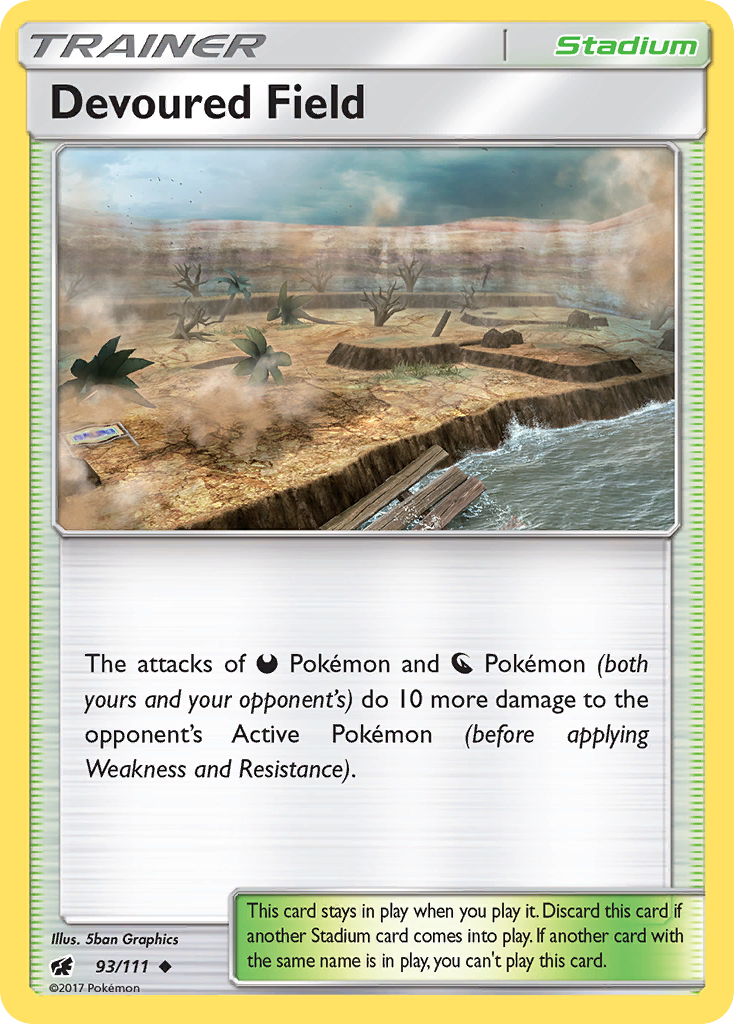 Devoured Field (93/111) [Sun & Moon: Crimson Invasion] | Anubis Games and Hobby