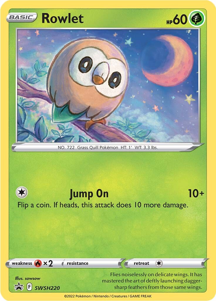 Rowlet (SWSH220) [Sword & Shield: Black Star Promos] | Anubis Games and Hobby