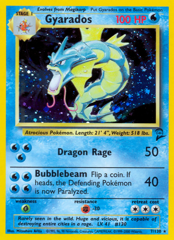 Gyarados (7/130) [Base Set 2] | Anubis Games and Hobby