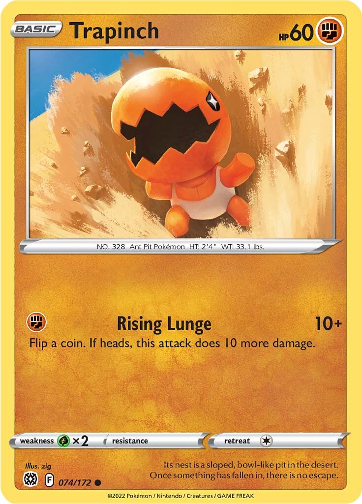 Trapinch (074/172) [Sword & Shield: Brilliant Stars] | Anubis Games and Hobby
