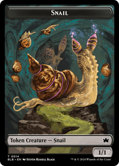 Snail // Thundertrap Trainer Double-Sided Token [Bloomburrow Tokens] | Anubis Games and Hobby