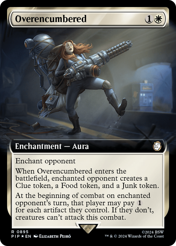 Overencumbered (Extended Art) (Surge Foil) [Fallout] | Anubis Games and Hobby