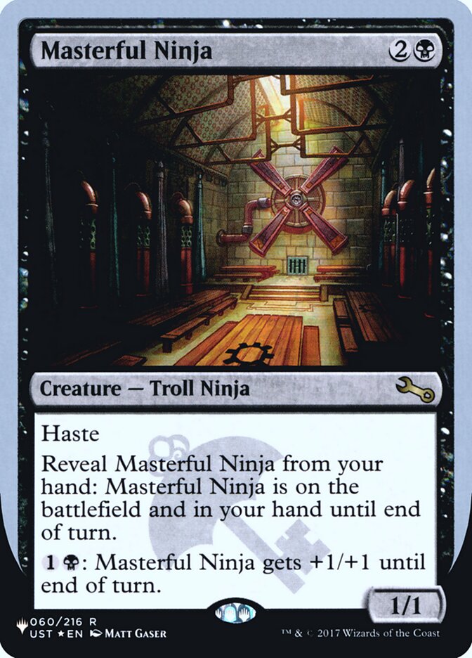 Masterful Ninja (Unfinity Foil Edition) [The List] | Anubis Games and Hobby