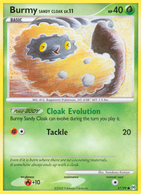 Burmy Sandy Cloak (57/99) [Platinum: Arceus] | Anubis Games and Hobby