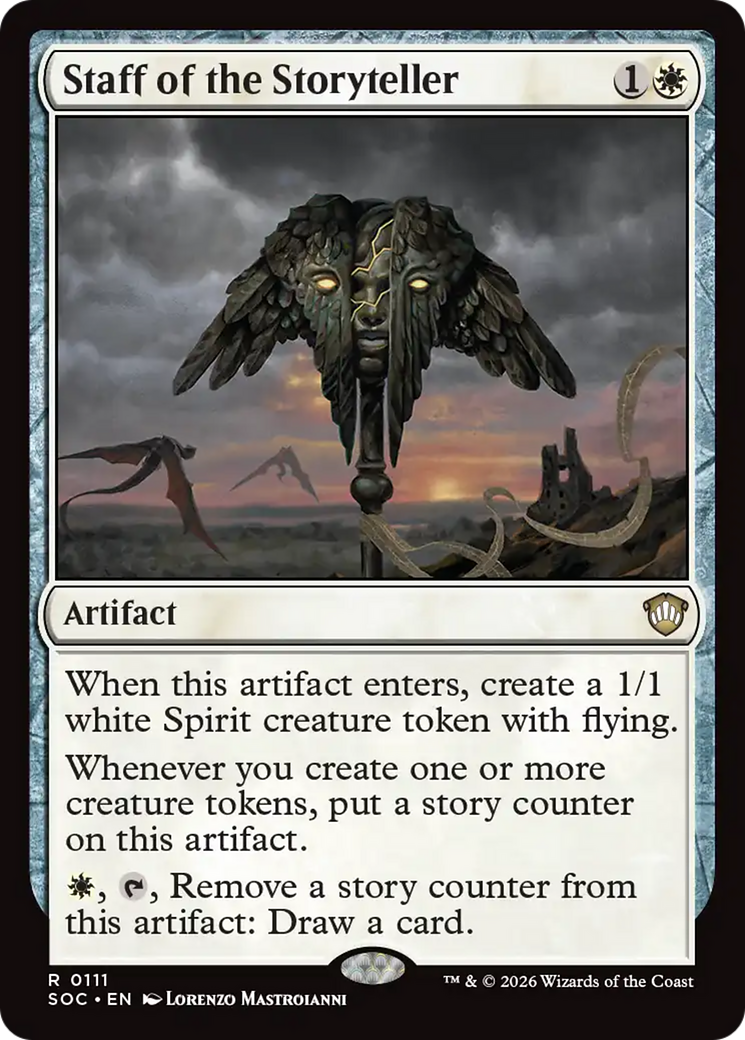 Staff of the Storyteller [Secrets of Strixhaven Commander] | Anubis Games and Hobby