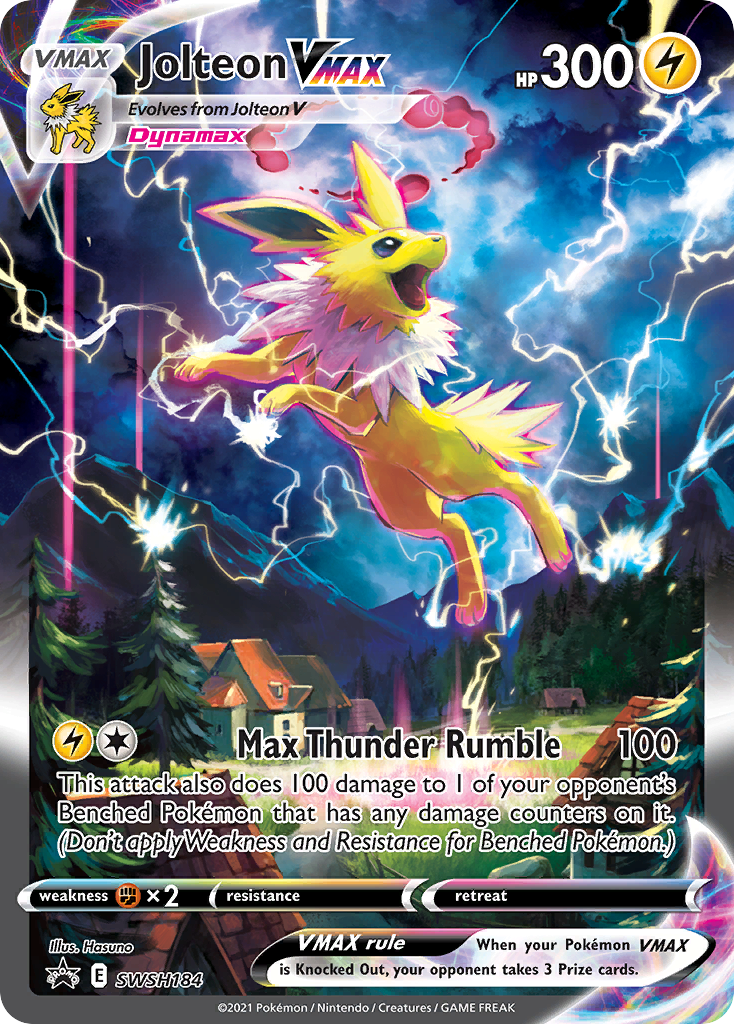 Jolteon VMAX (SWSH184) (Jumbo Card) [Sword & Shield: Black Star Promos] | Anubis Games and Hobby