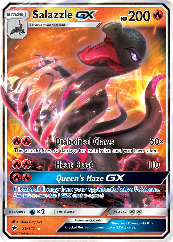 Salazzle GX (25/147) [Sun & Moon: Burning Shadows] | Anubis Games and Hobby