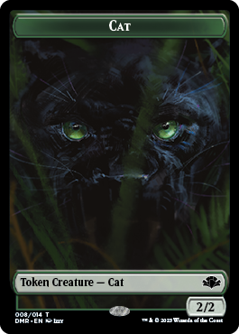 Zombie // Cat (008) Double-Sided Token [Dominaria Remastered Tokens] | Anubis Games and Hobby