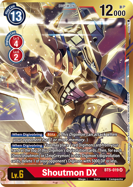 Shoutmon DX [BT5-019] (Alternate Art) [Battle of Omni] | Anubis Games and Hobby