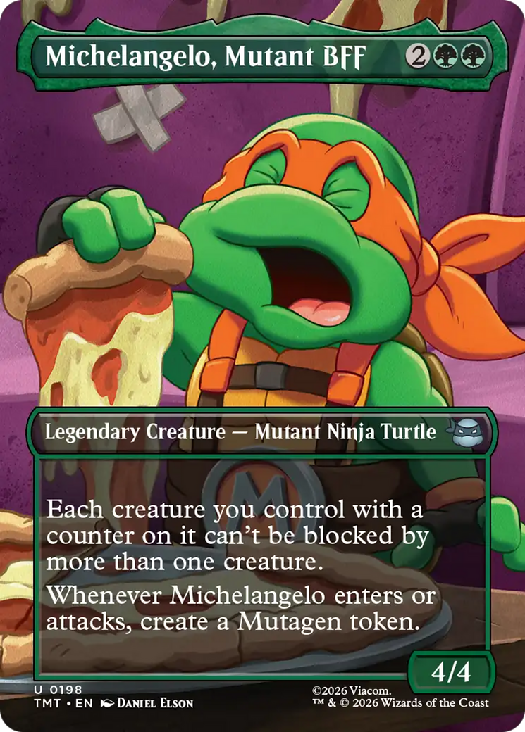 Michelangelo, Mutant BFF (Borderless) [Teenage Mutant Ninja Turtles] | Anubis Games and Hobby