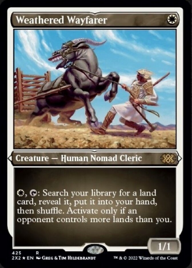 Weathered Wayfarer (Foil Etched) [Double Masters 2022] | Anubis Games and Hobby