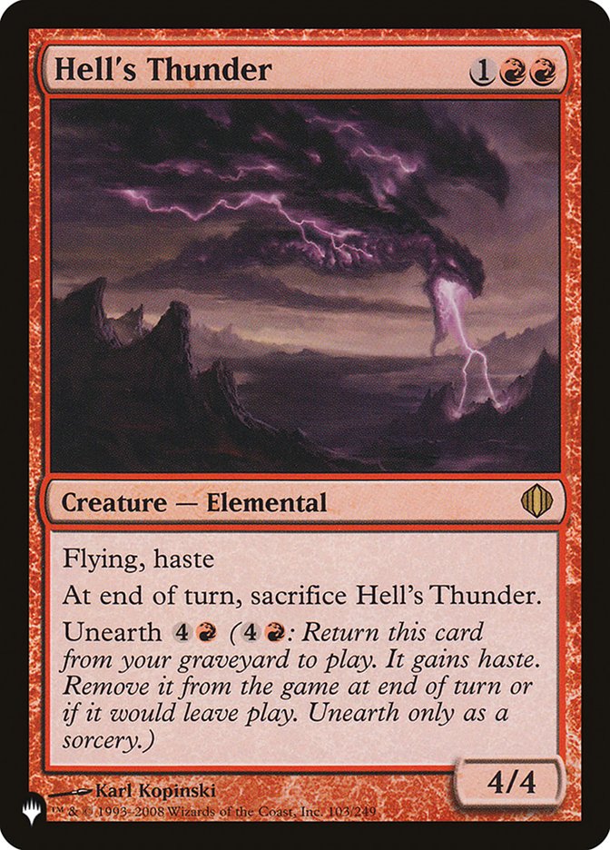 Hell's Thunder [The List] | Anubis Games and Hobby