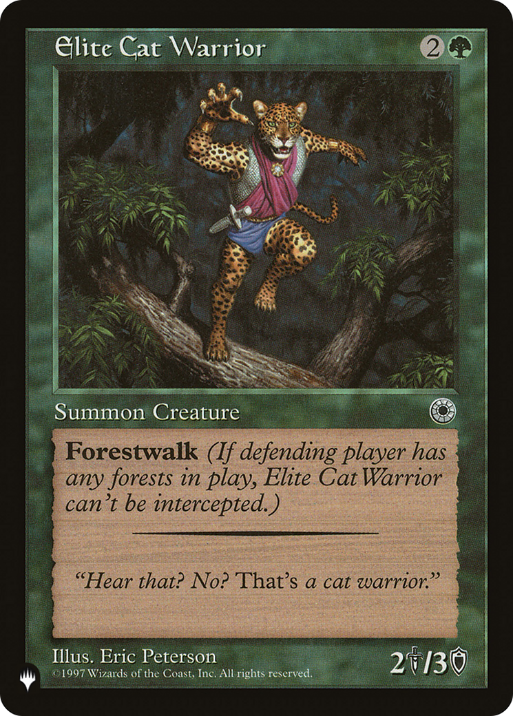 Elite Cat Warrior (Flavor Text) [The List] | Anubis Games and Hobby