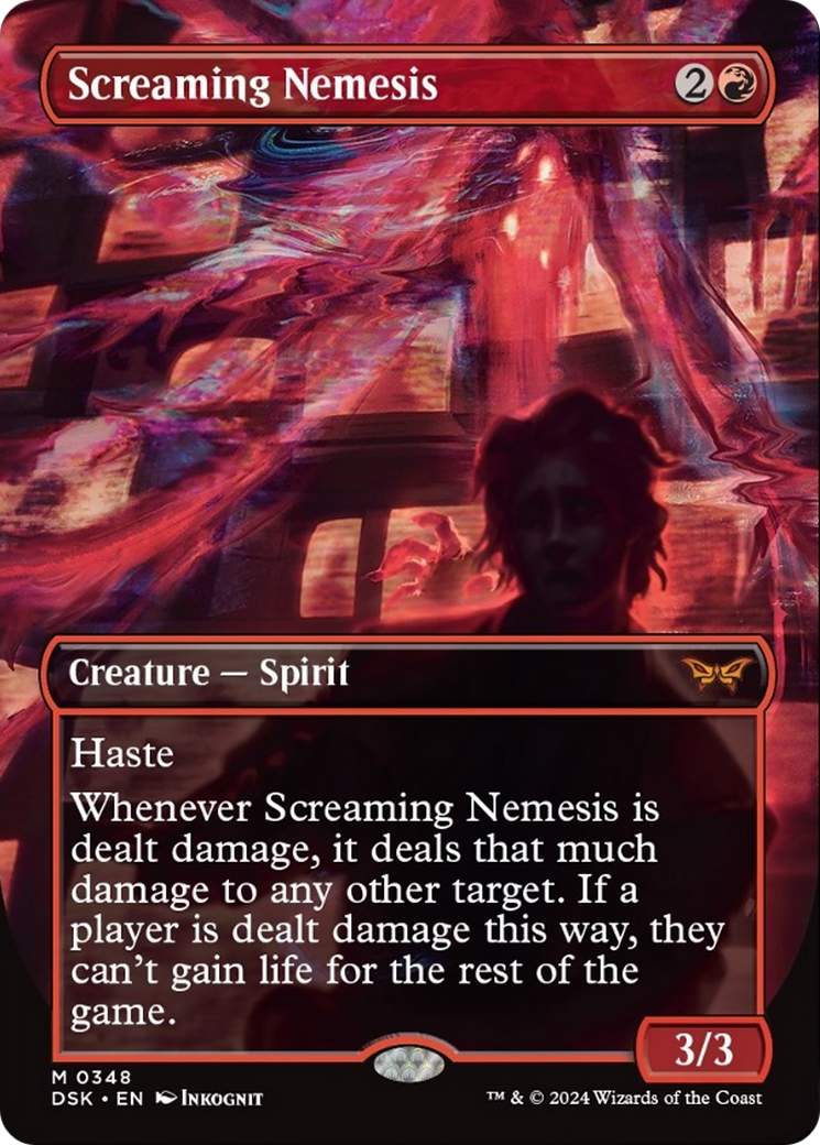 Screaming Nemesis (Borderless) [Duskmourn: House of Horror] | Anubis Games and Hobby