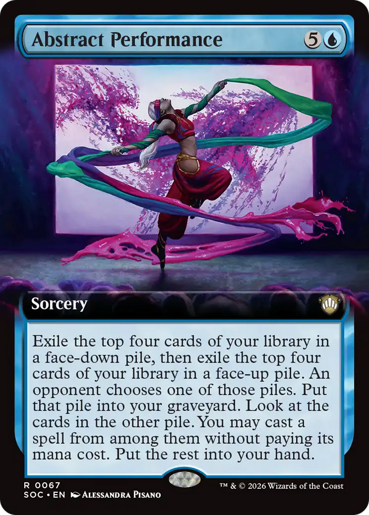 Abstract Performance (Extended Art) [Secrets of Strixhaven Commander] | Anubis Games and Hobby