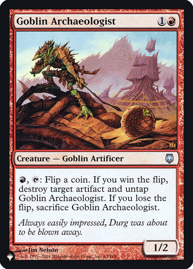 Goblin Archaeologist [Secret Lair: Heads I Win, Tails You Lose] | Anubis Games and Hobby
