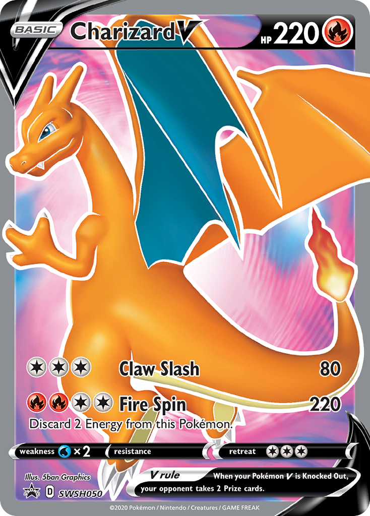 Charizard V (SWSH050) [Sword & Shield: Black Star Promos] | Anubis Games and Hobby