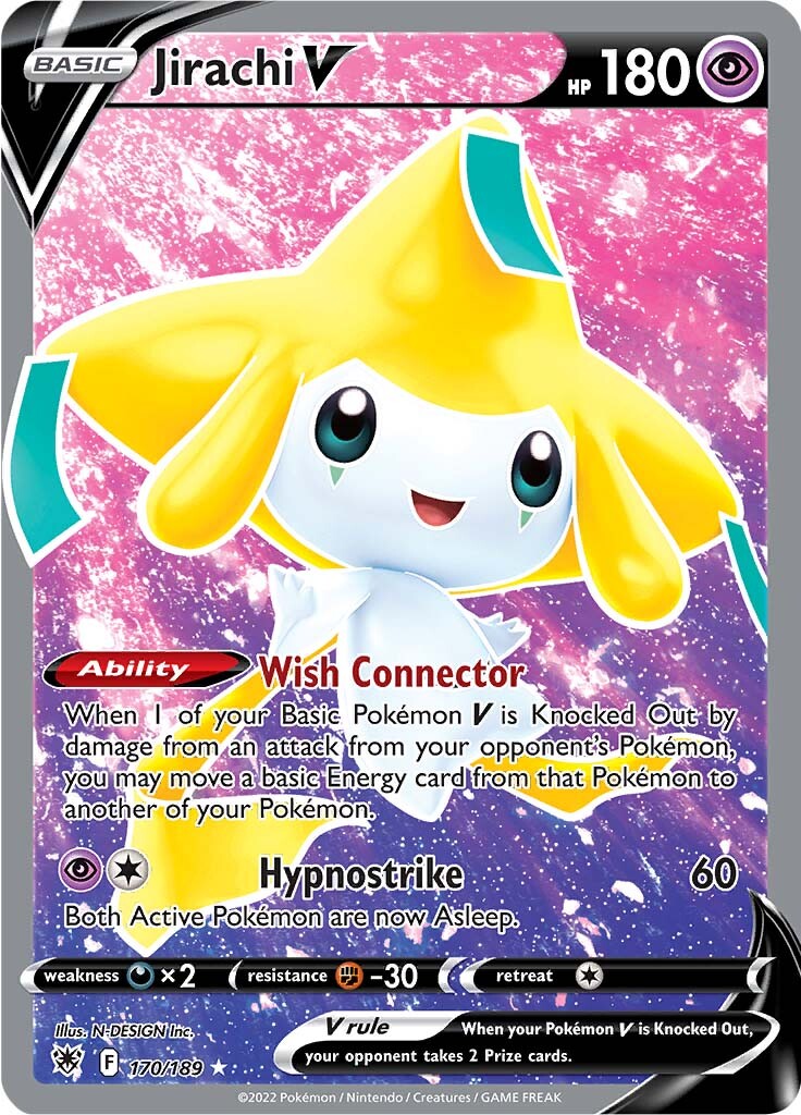 Jirachi V (170/189) [Sword & Shield: Astral Radiance] | Anubis Games and Hobby
