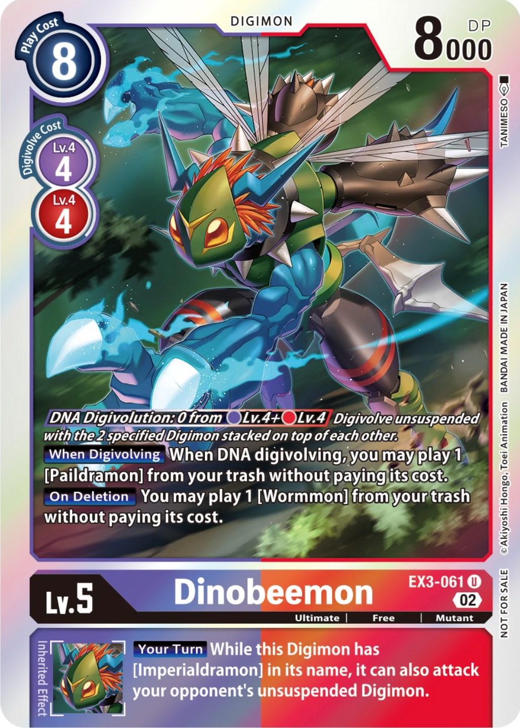 Dinobeemon [EX3-061] (Alternate Art) [Draconic Roar] | Anubis Games and Hobby