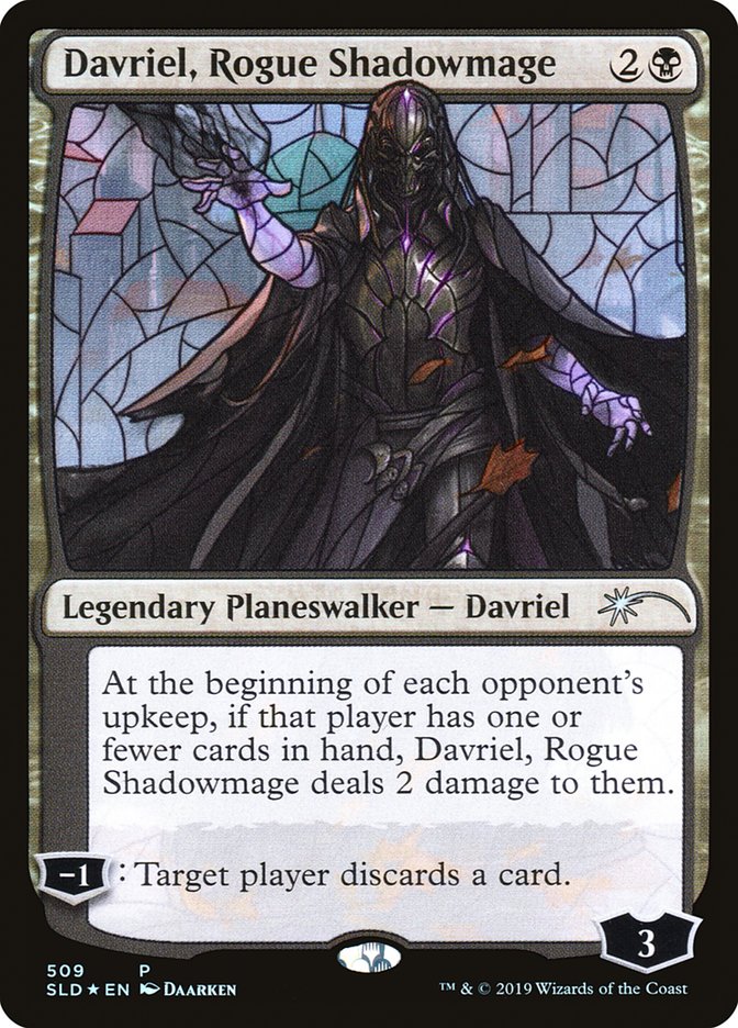 Davriel, Rogue Shadowmage (Stained Glass) [Secret Lair Drop Promos] | Anubis Games and Hobby