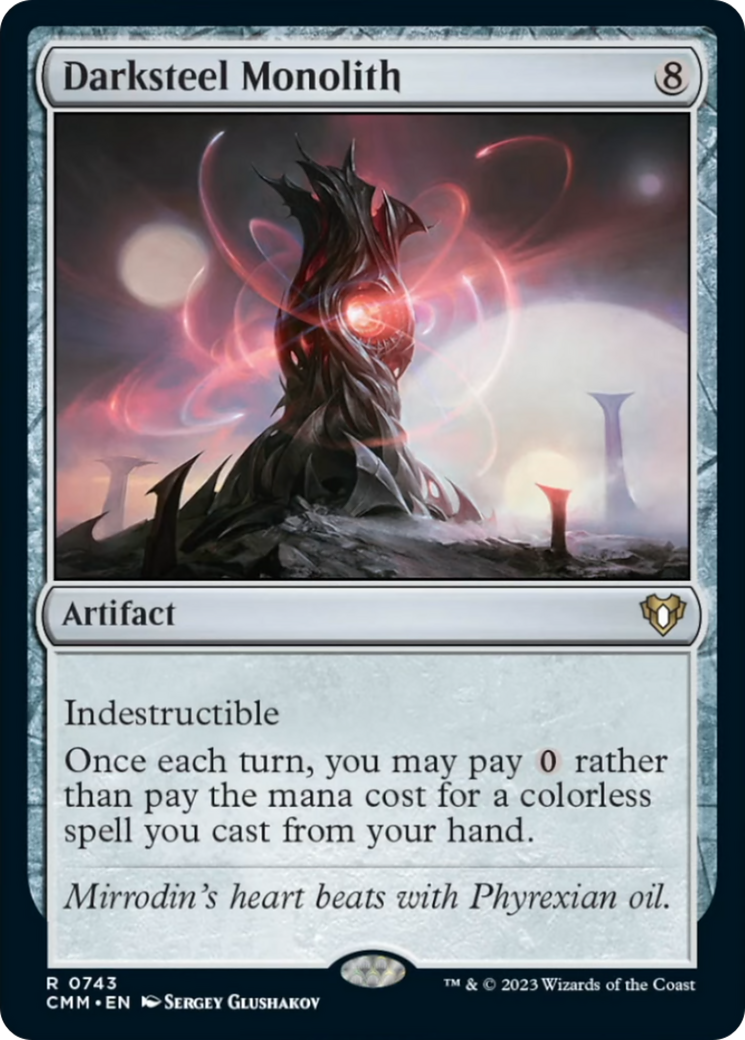 Darksteel Monolith [Commander Masters] | Anubis Games and Hobby