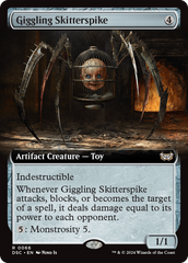 Giggling Skitterspike (Extended Art) [Duskmourn: House of Horror Commander] | Anubis Games and Hobby