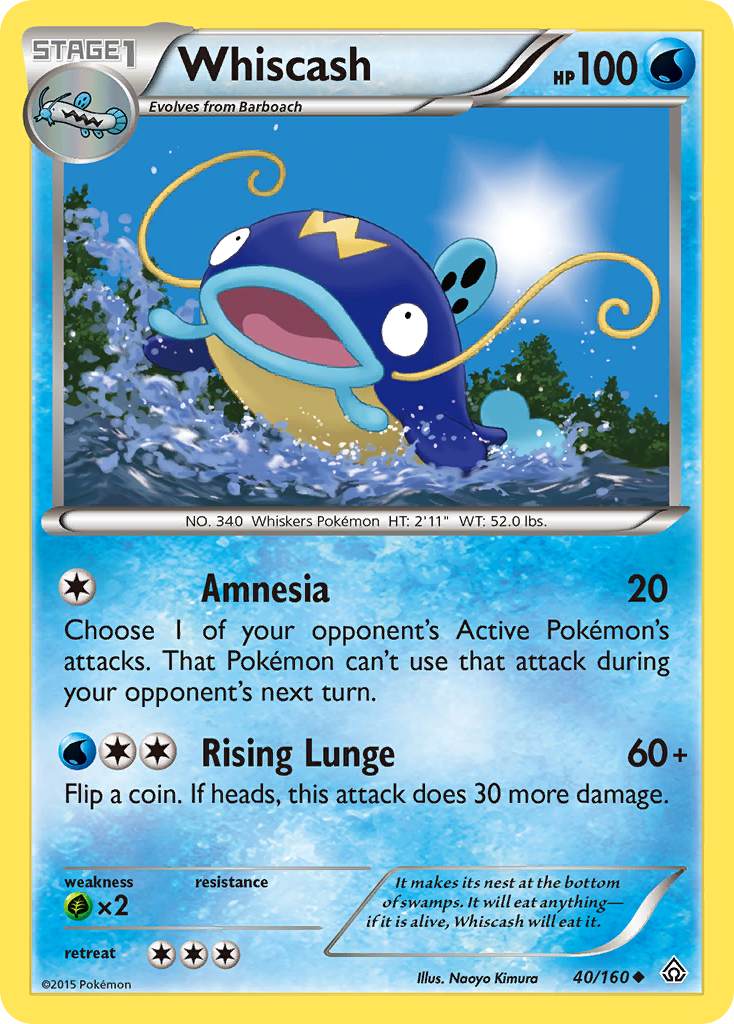 Whiscash (40/160) [XY: Primal Clash] | Anubis Games and Hobby