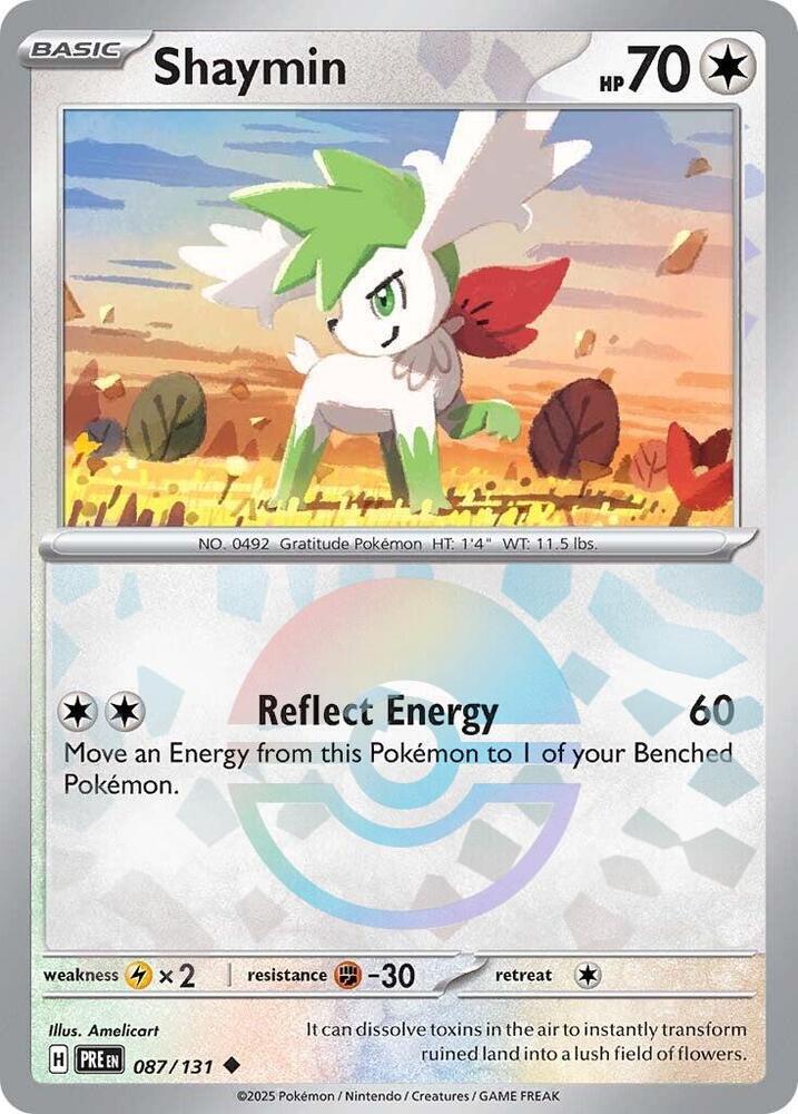 Shaymin (087/131) (Poke Ball Pattern) [Scarlet & Violet: Prismatic Evolutions] | Anubis Games and Hobby