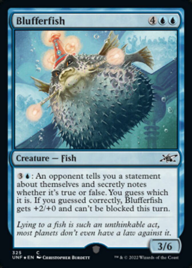 Blufferfish (Galaxy Foil) [Unfinity] | Anubis Games and Hobby