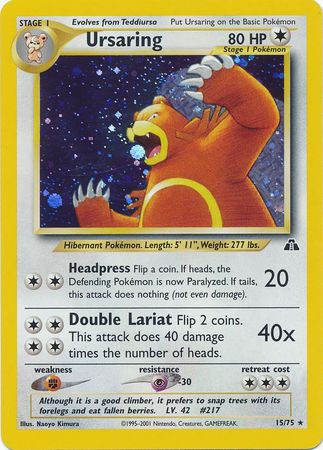 Ursaring (15/75) [Neo Discovery Unlimited] | Anubis Games and Hobby