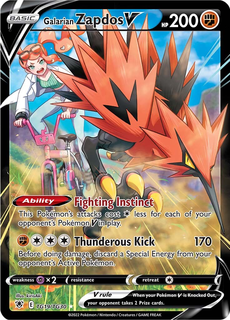 Galarian Zapdos V (TG19/TG30) [Sword & Shield: Astral Radiance] | Anubis Games and Hobby