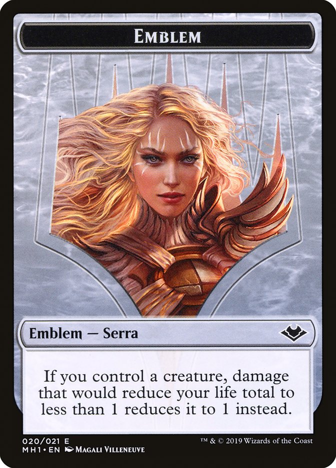 Serra the Benevolent Emblem [Modern Horizons Tokens] | Anubis Games and Hobby