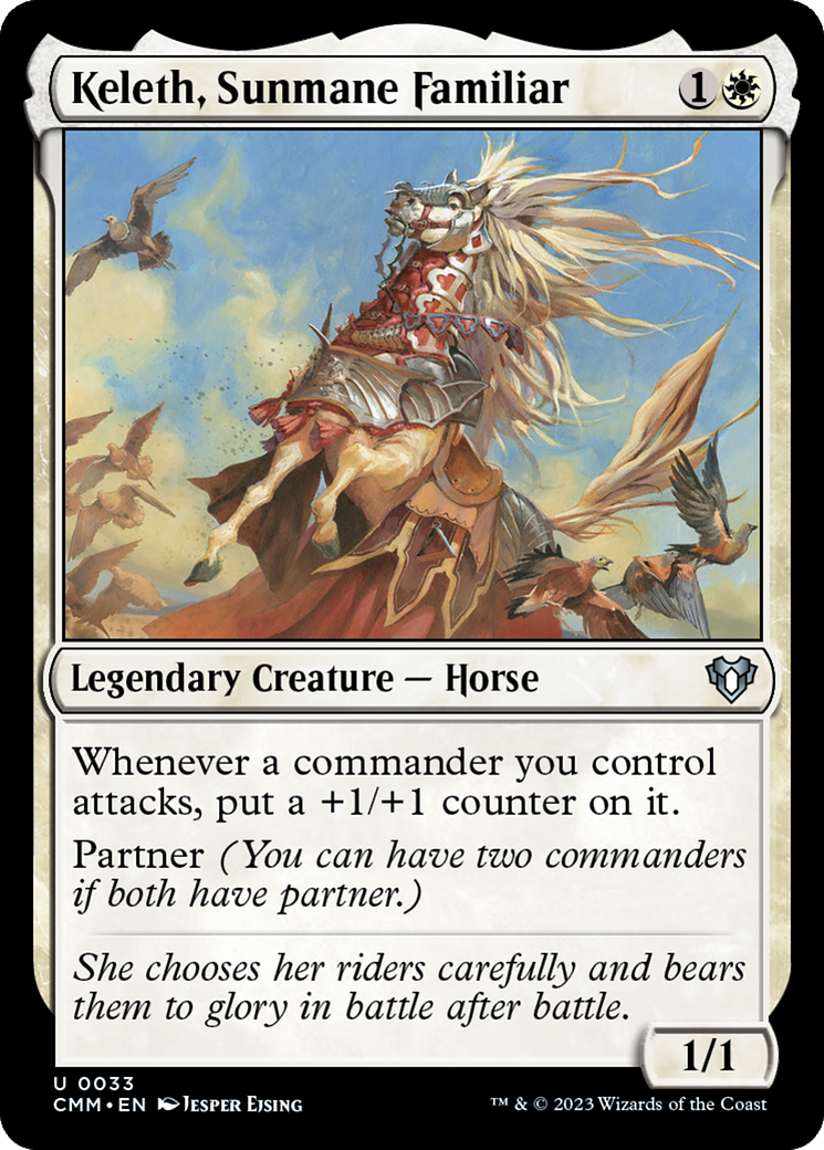 Keleth, Sunmane Familiar [Commander Masters] | Anubis Games and Hobby