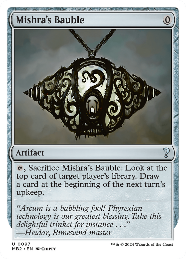 Mishra's Bauble (White Border) [Mystery Booster 2] | Anubis Games and Hobby