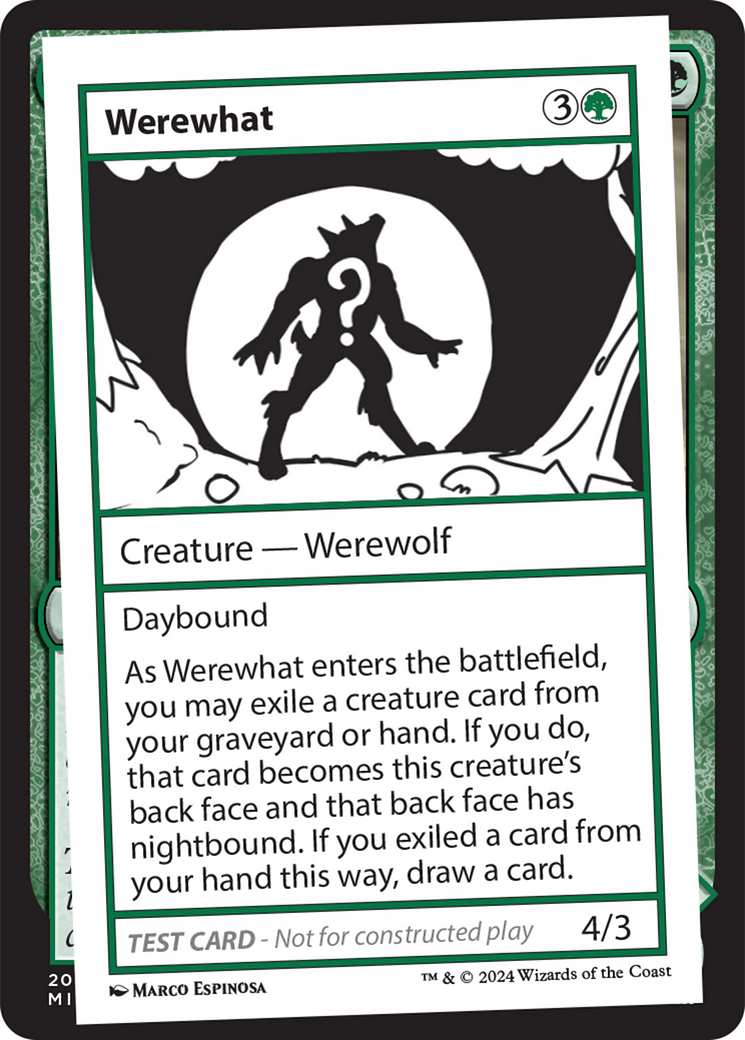 Werewhat [Mystery Booster 2 Playtest Cards] | Anubis Games and Hobby