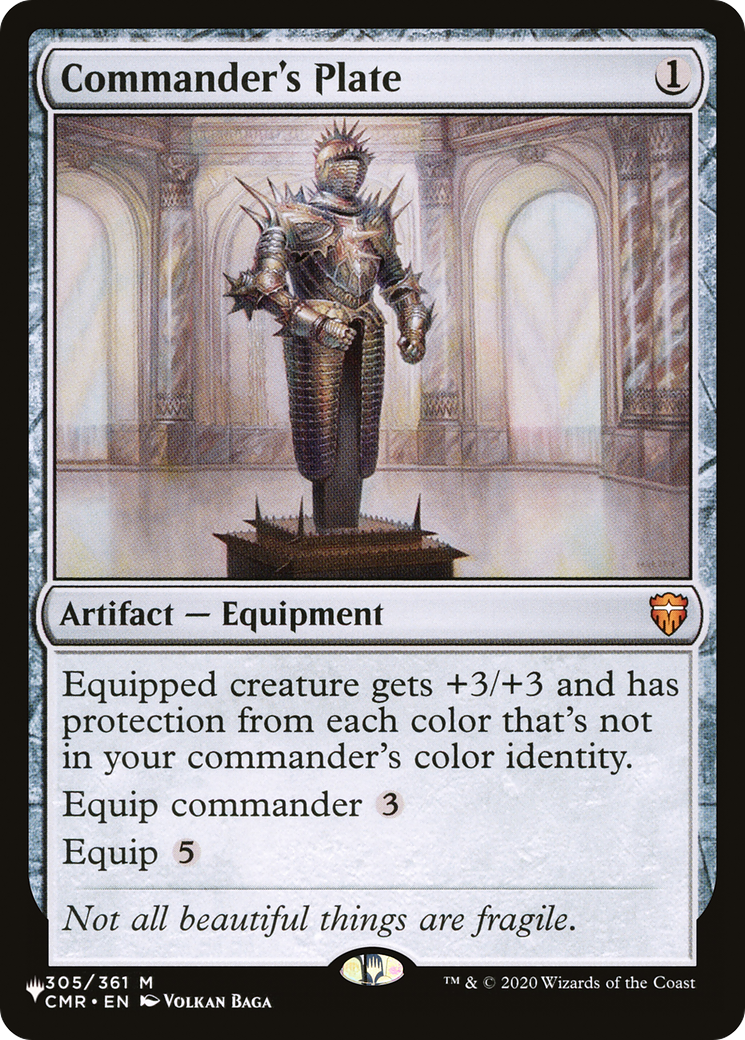 Commander's Plate [The List] | Anubis Games and Hobby