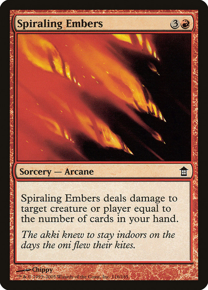 Spiraling Embers [Saviors of Kamigawa] | Anubis Games and Hobby