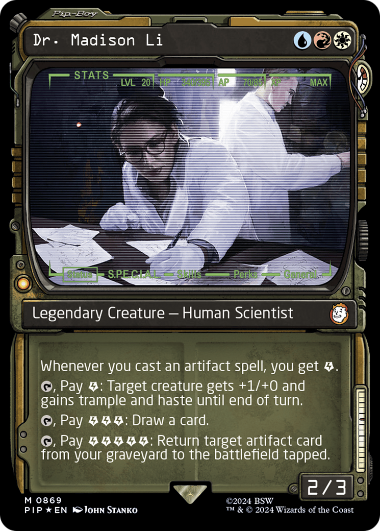 Dr. Madison Li (Showcase) (Surge Foil) [Fallout] | Anubis Games and Hobby