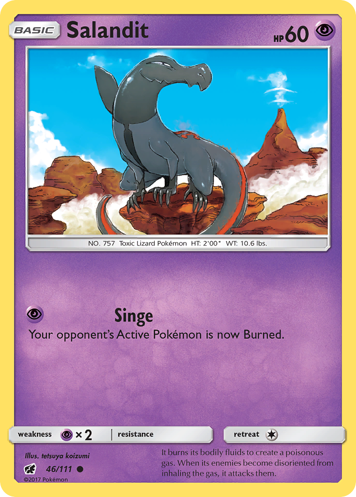 Salandit (46/111) [Sun & Moon: Crimson Invasion] | Anubis Games and Hobby