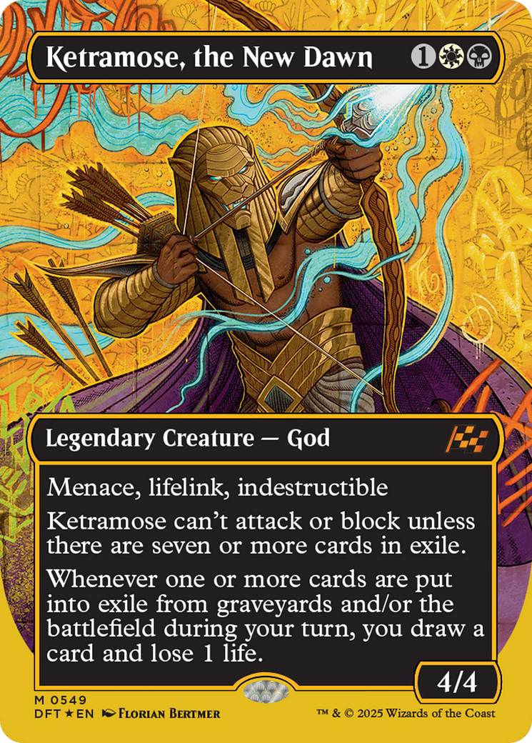 Ketramose, the New Dawn (Borderless) (First-Place Foil) [Aetherdrift] | Anubis Games and Hobby