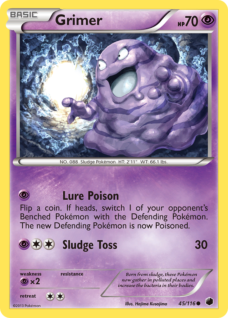 Grimer (45/116) [Black & White: Plasma Freeze] | Anubis Games and Hobby
