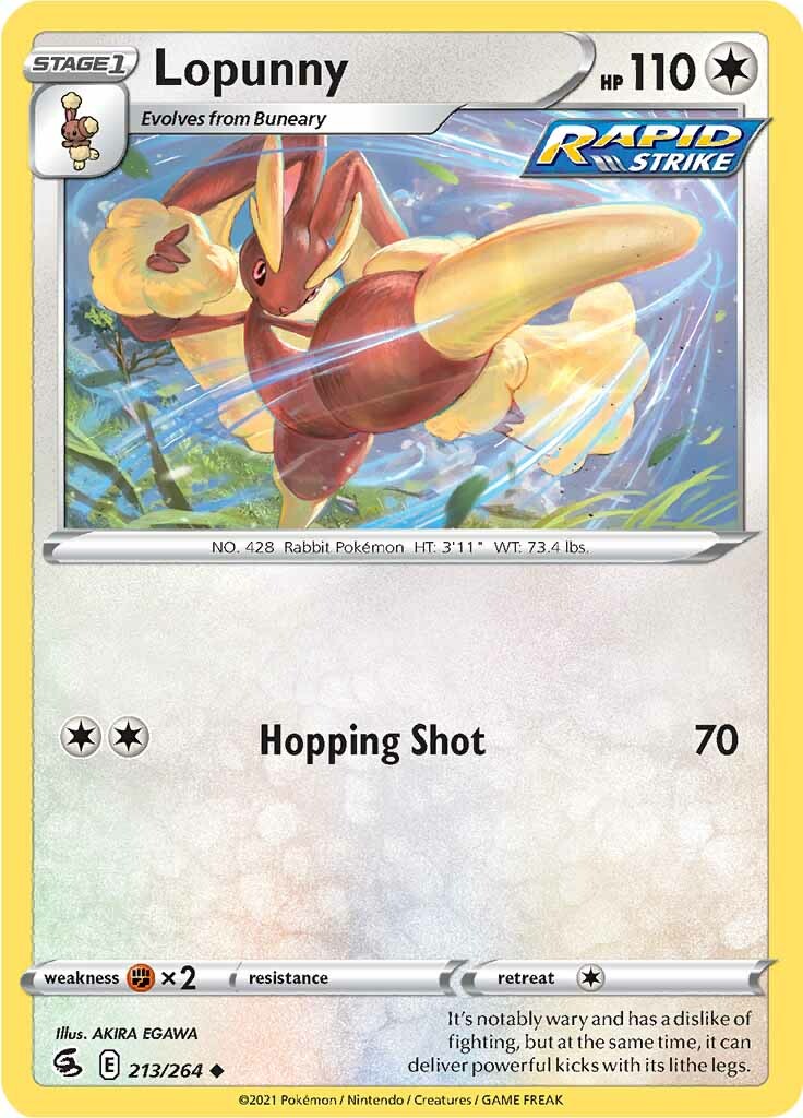 Lopunny (213/264) [Sword & Shield: Fusion Strike] | Anubis Games and Hobby