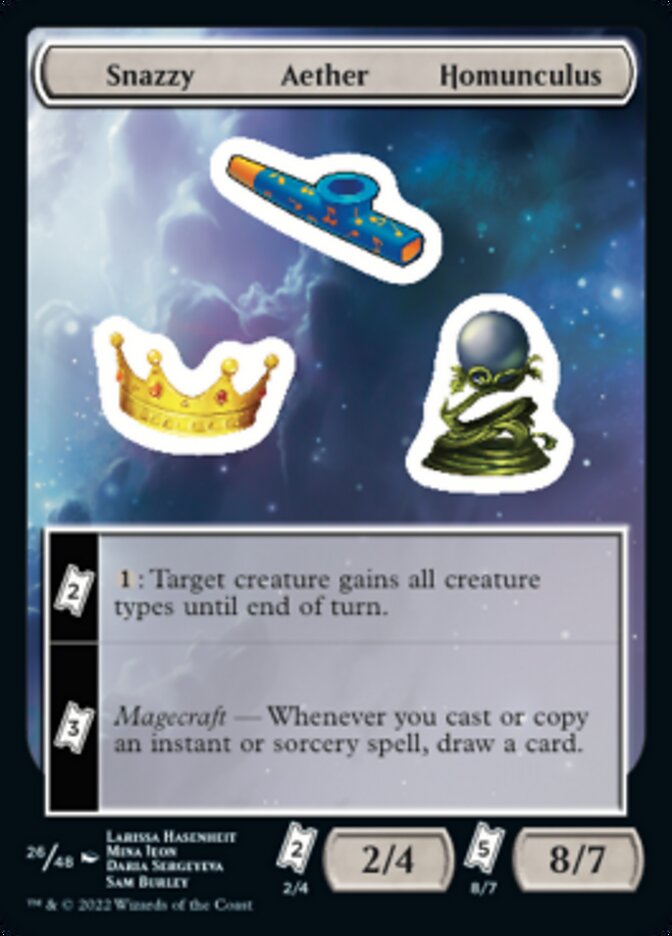 Snazzy Aether Homunculus [Unfinity Stickers] | Anubis Games and Hobby