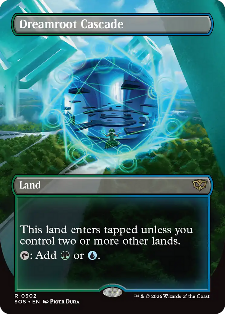 Dreamroot Cascade (Borderless) [Secrets of Strixhaven] | Anubis Games and Hobby