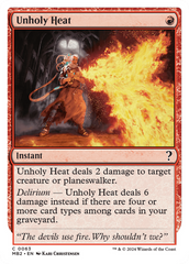 Unholy Heat (White Border) [Mystery Booster 2] | Anubis Games and Hobby