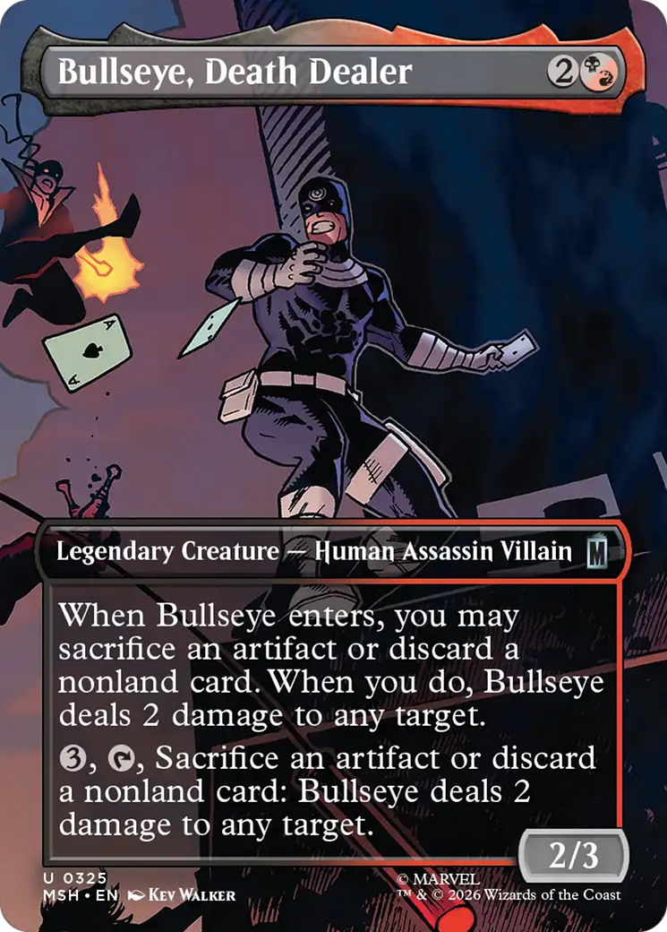 Bullseye, Death Dealer (Borderless) [Marvel Super Heroes] | Anubis Games and Hobby