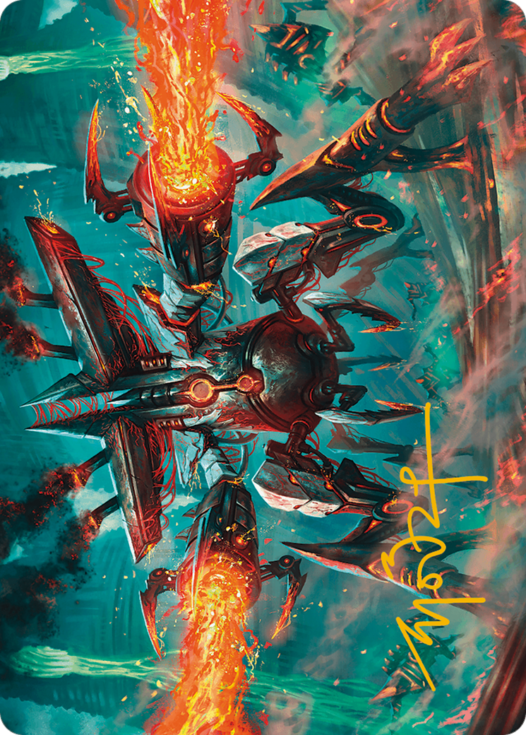 Exterminator Magmarch Art Card (Gold-Stamped Signature) [Modern Horizons 3 Art Series] | Anubis Games and Hobby