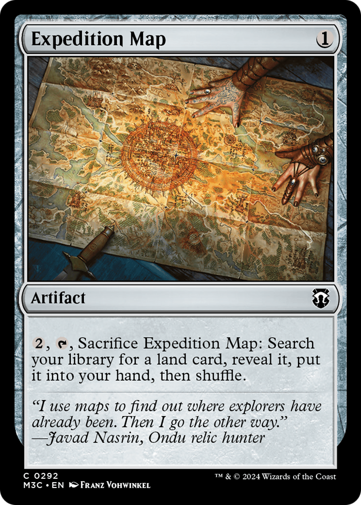 Expedition Map (Ripple Foil) [Modern Horizons 3 Commander] | Anubis Games and Hobby